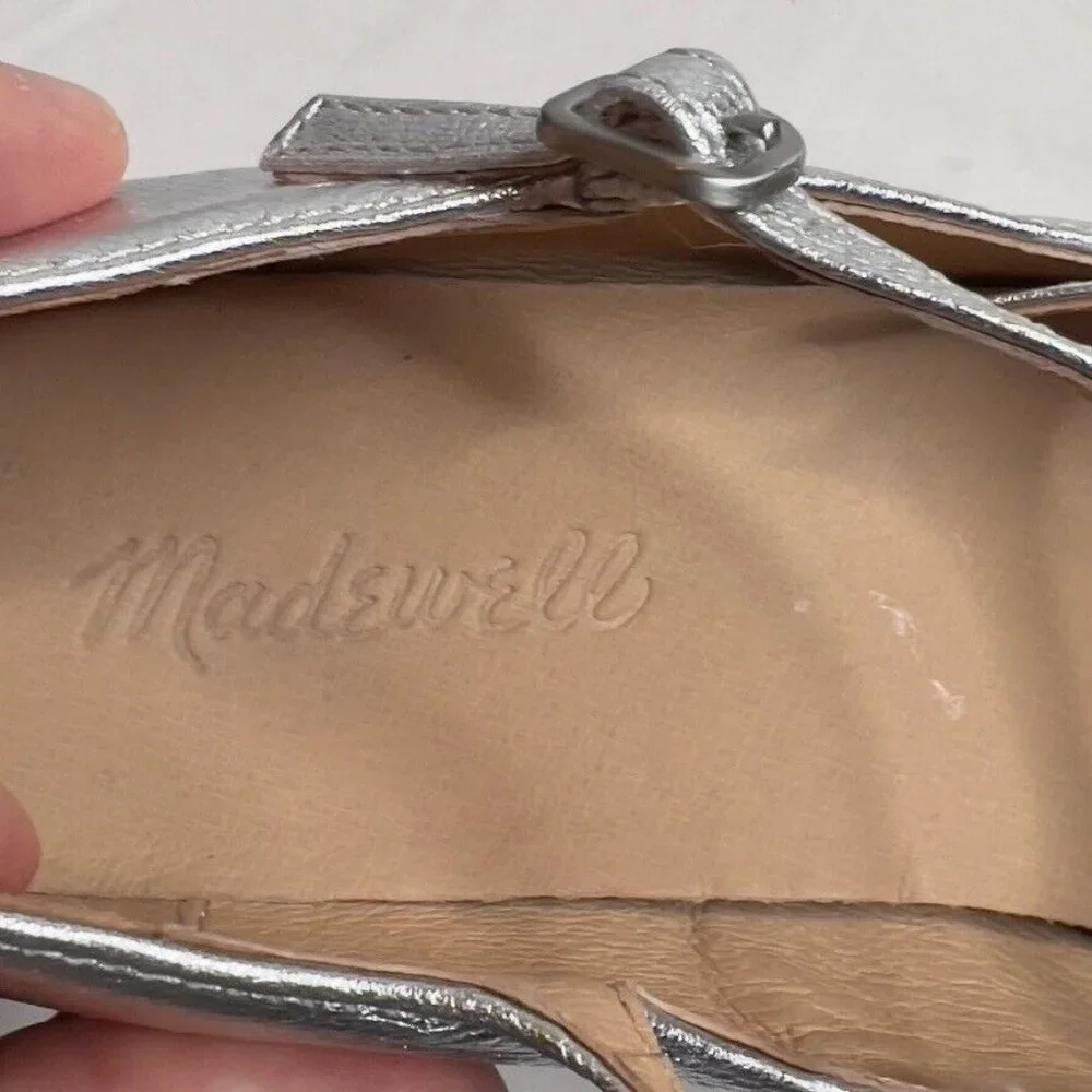 Madewell Silver Mary Jane Heels - Picture 13 of 13